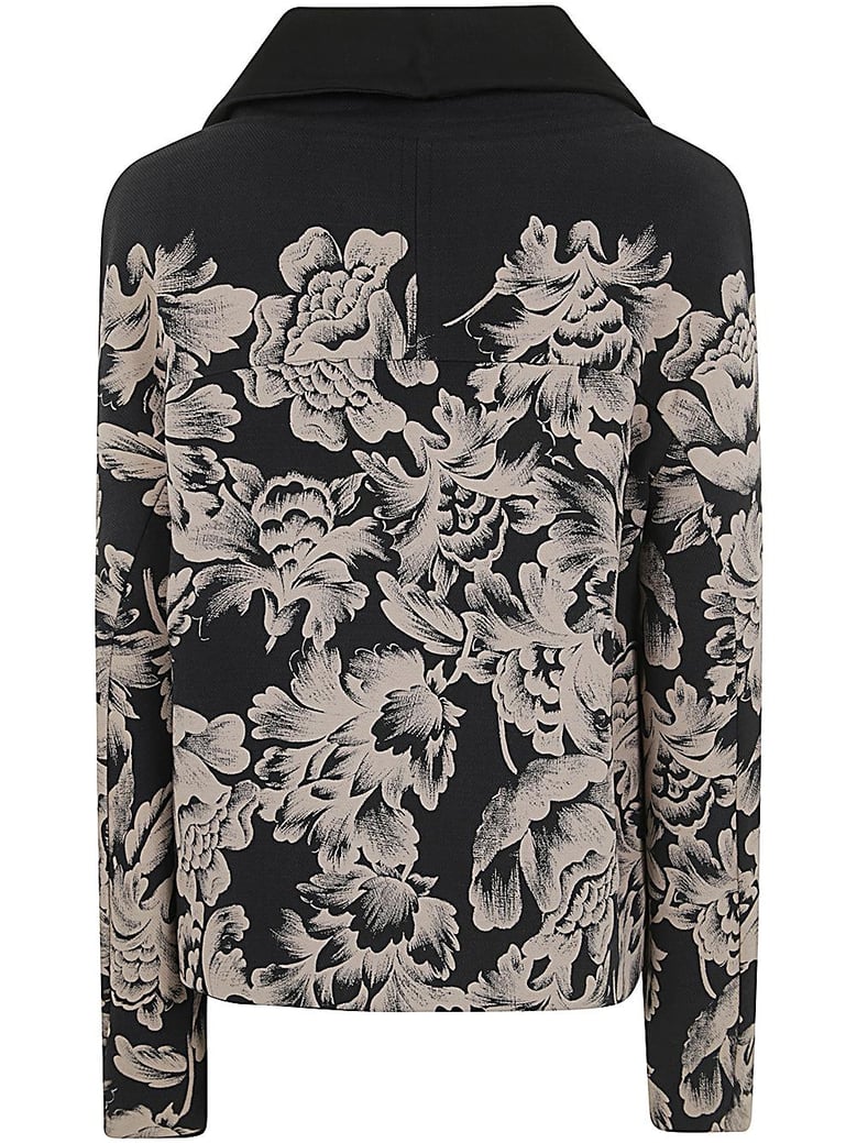 double print & embroidered jacket by Selfnex