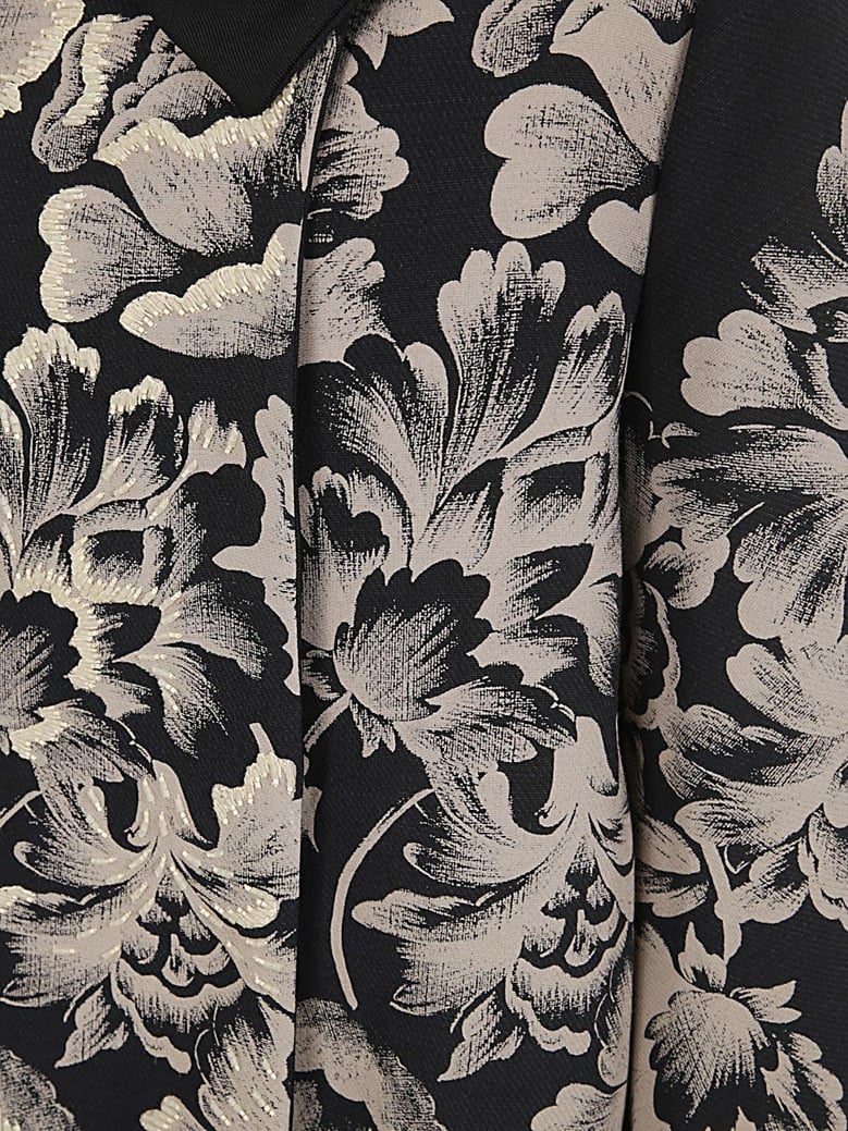double print & embroidered jacket by Selfnex