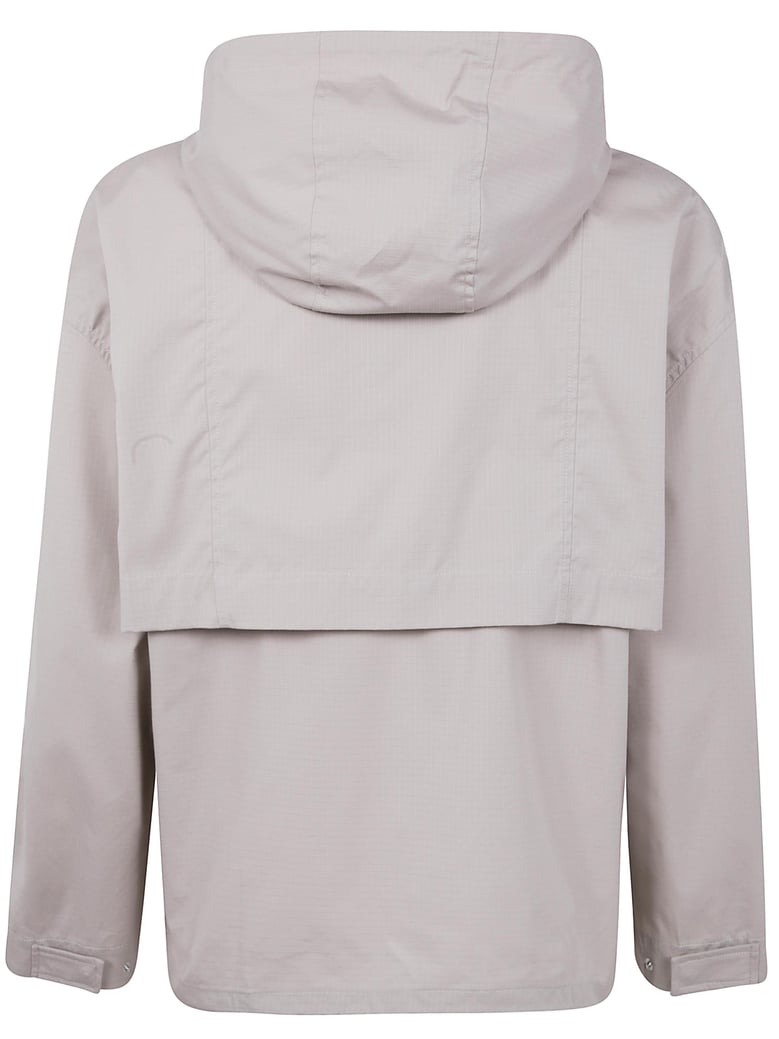 hooded zipped windbreaker by Selfnex