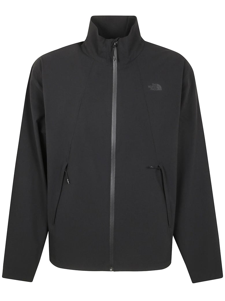 black stretch nylon windbreaker by Selfnex