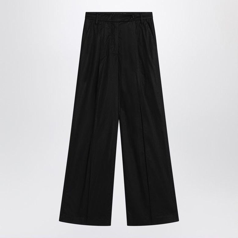 wide black cotton pants by Selfnex