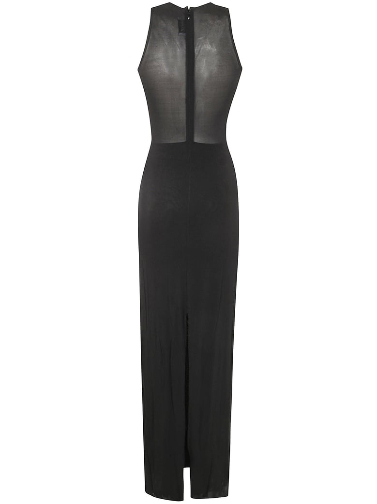 light jersey long dress with covered cup detail by Selfnex