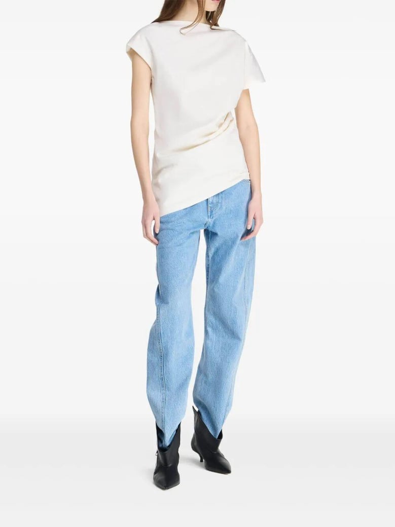asymmetric draped top by Selfnex