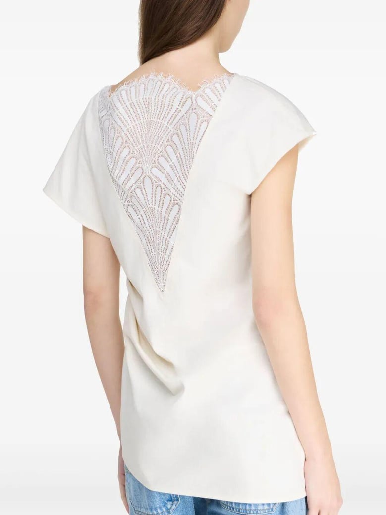 asymmetric draped top by Selfnex