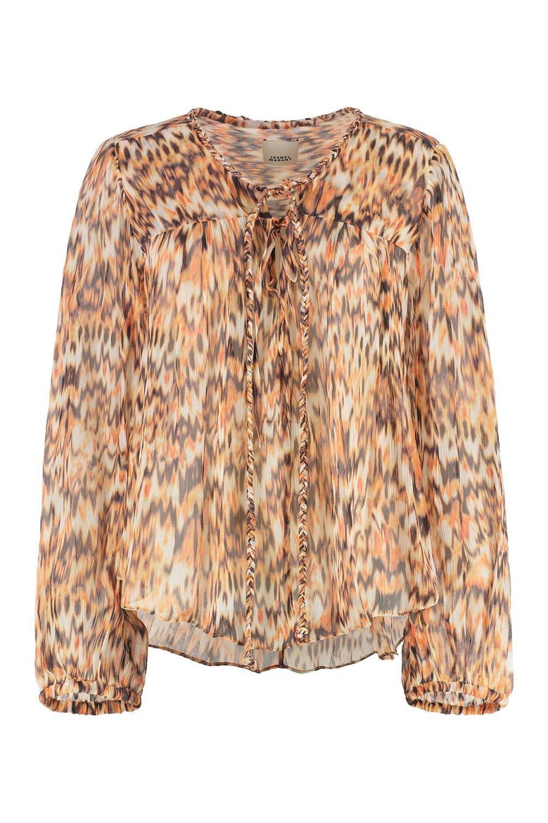 ametissa printed silk blouse by Selfnex