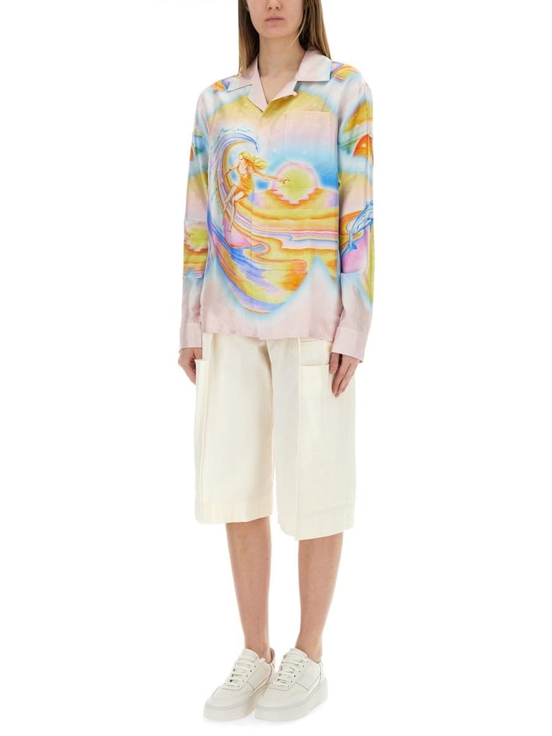 silk multicolour shirt by Selfnex