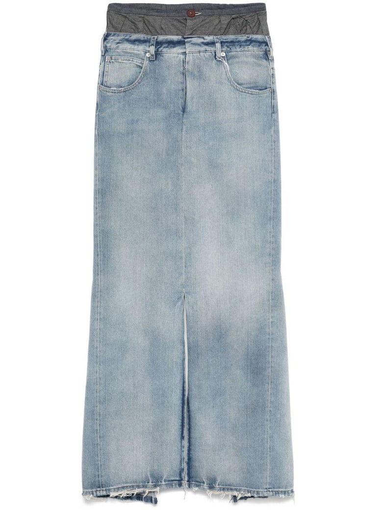 denim cotton skirt by Selfnex