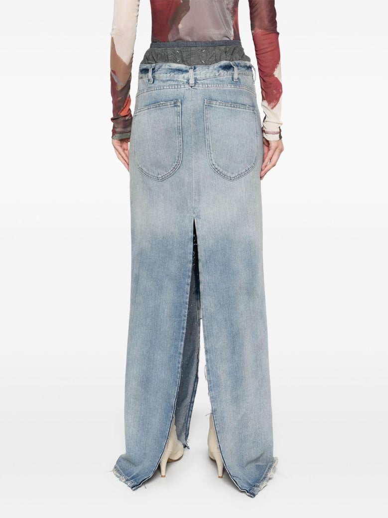 denim cotton skirt by Selfnex