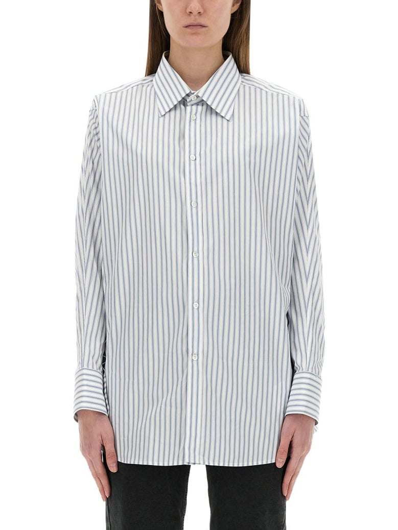 azure cotton shirt by Selfnex