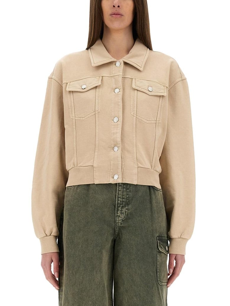 beige cotton jacket by Selfnex
