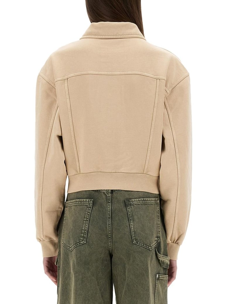 beige cotton jacket by Selfnex