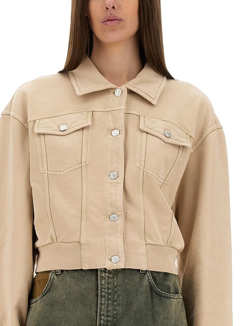 beige cotton jacket by Selfnex