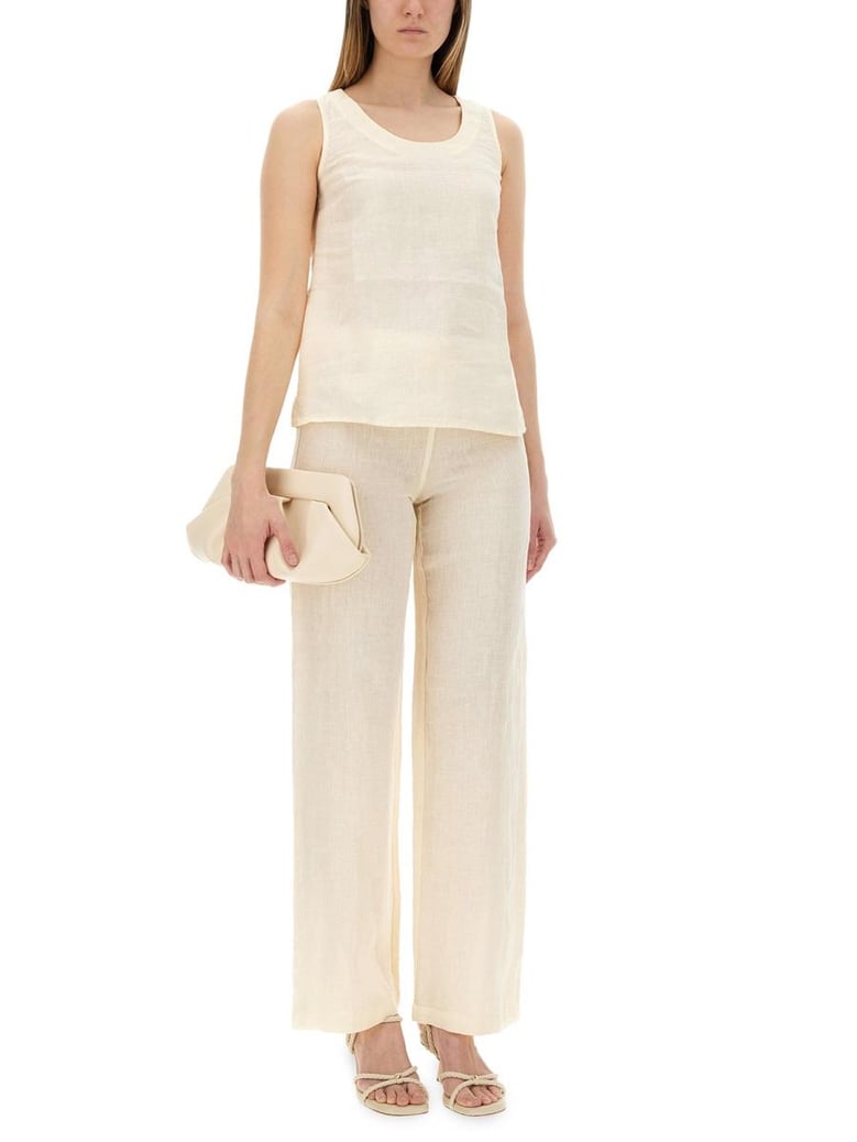 powder linen tops by Selfnex