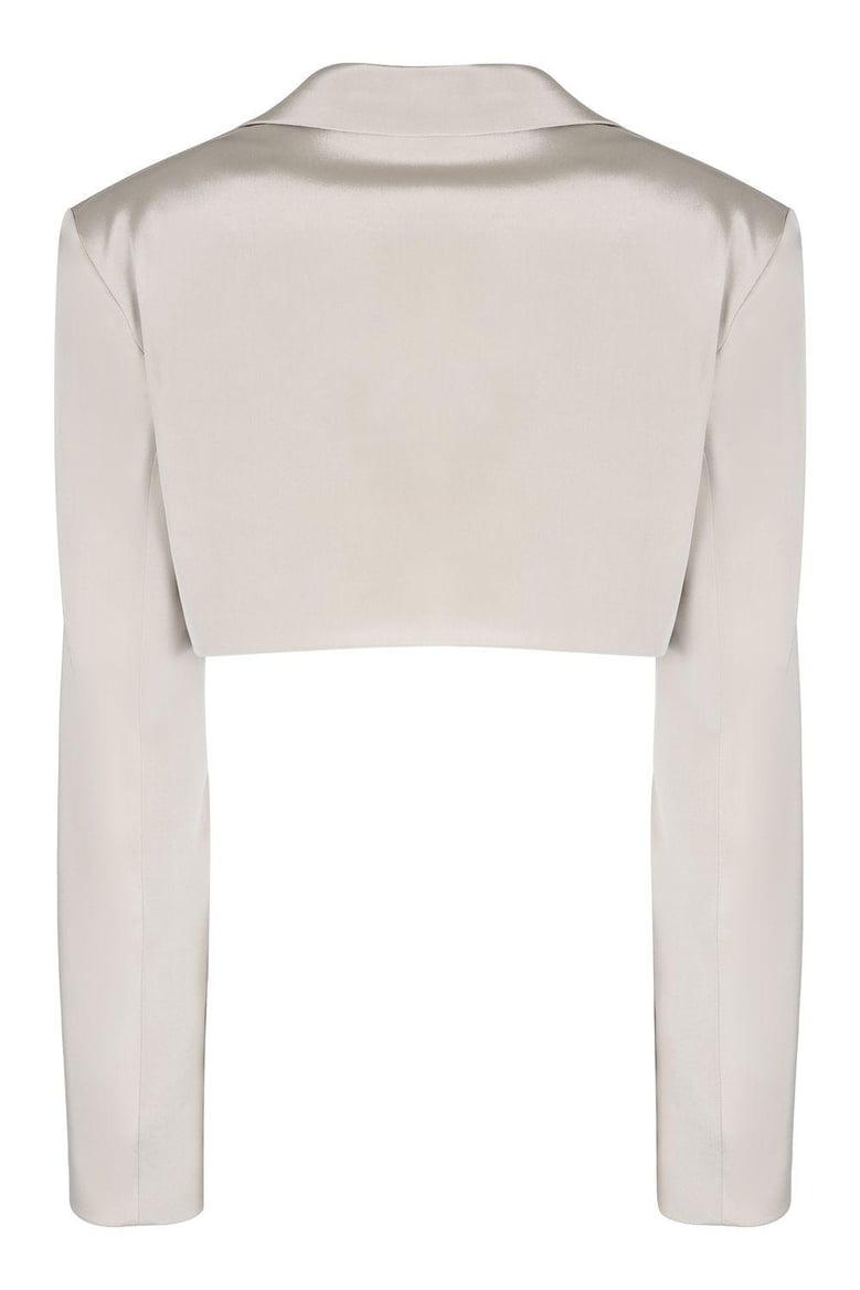 marica silk blazer by Selfnex