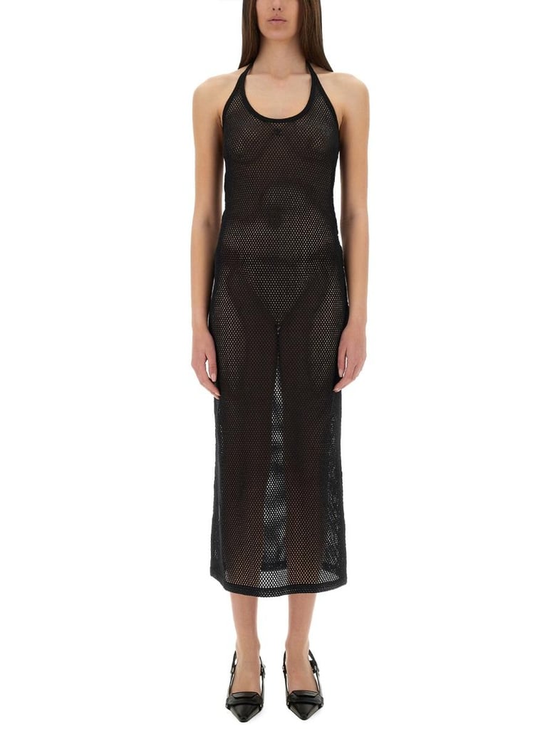 black cotton dress by Selfnex