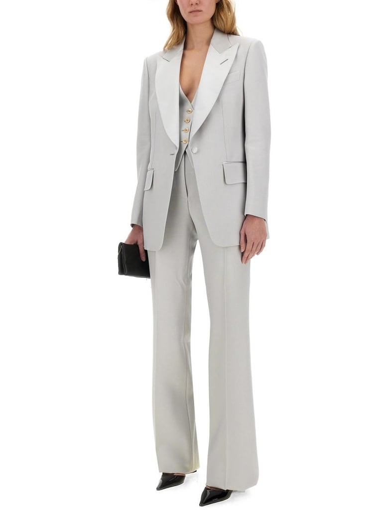 wide leg tuxedo tailored pants by Selfnex
