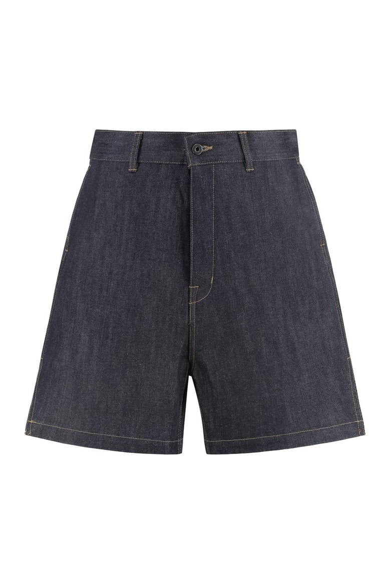 rick owens x drkshdw - denim bermuda shorts by Selfnex