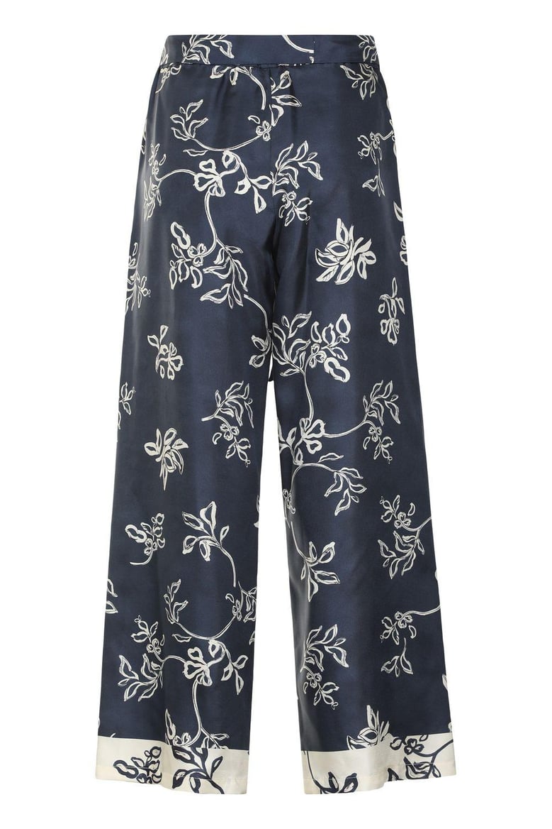 cinzia printed silk pants by Selfnex