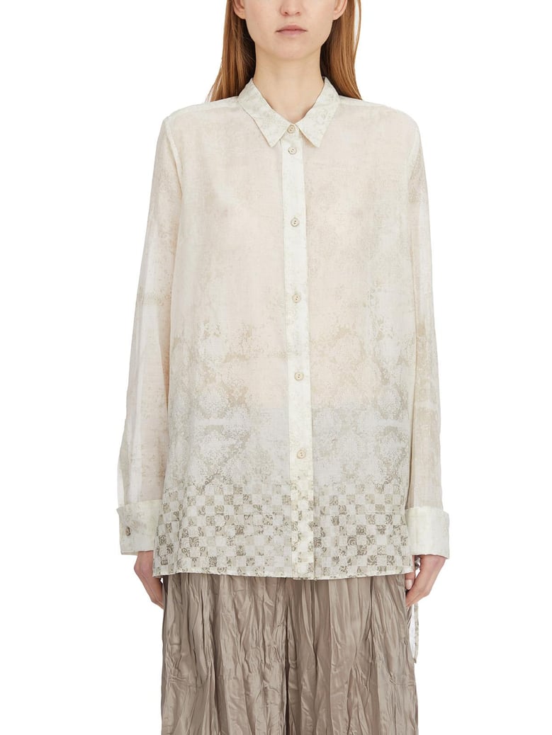 cotton plaster shirt by Selfnex