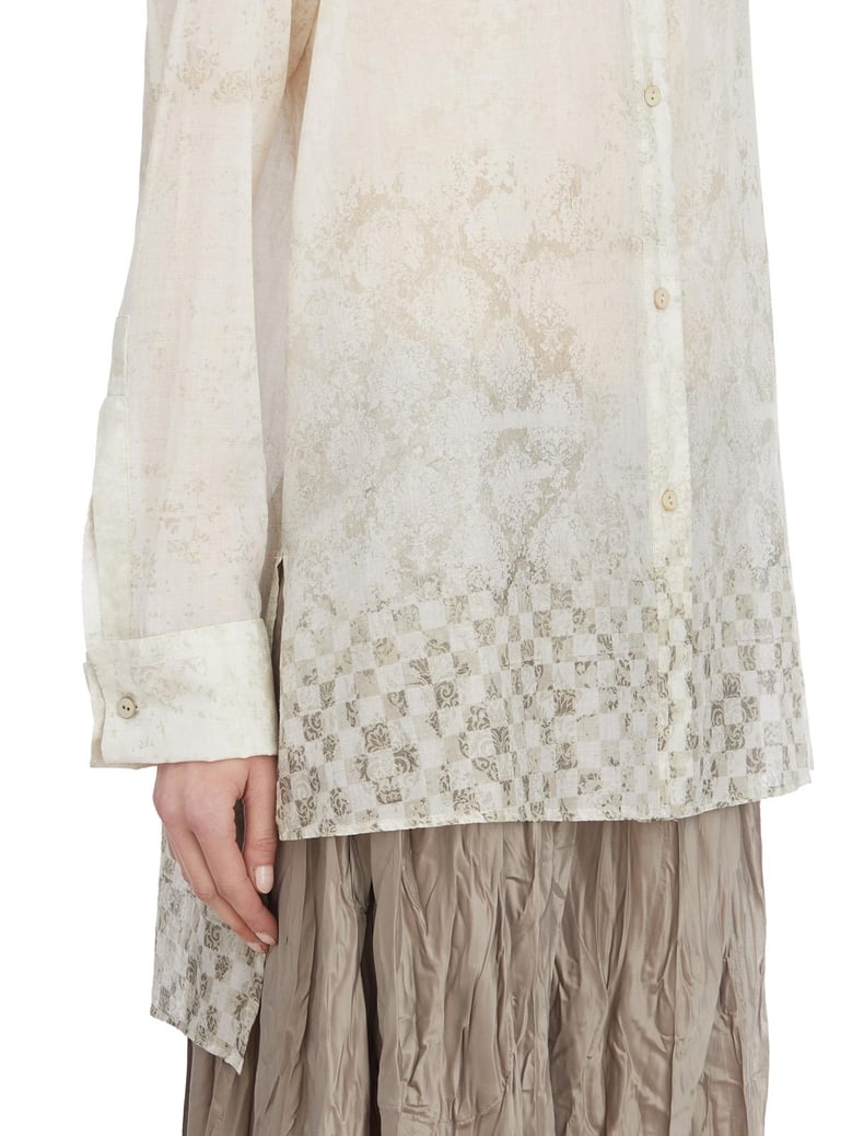 cotton plaster shirt by Selfnex