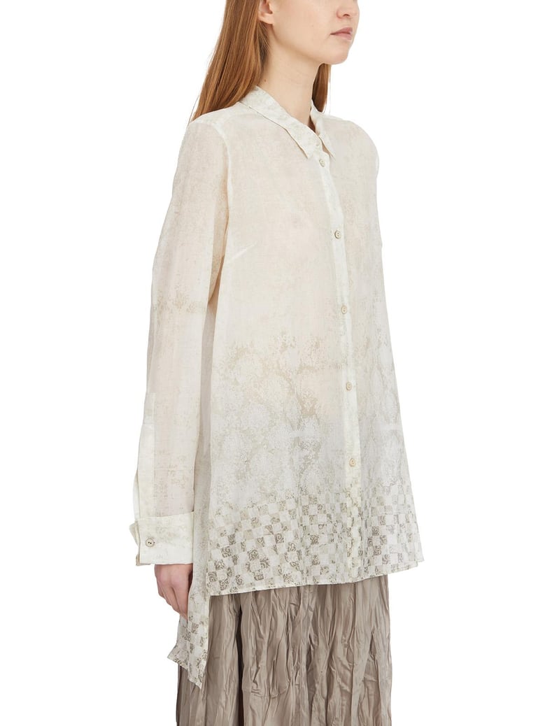 cotton plaster shirt by Selfnex