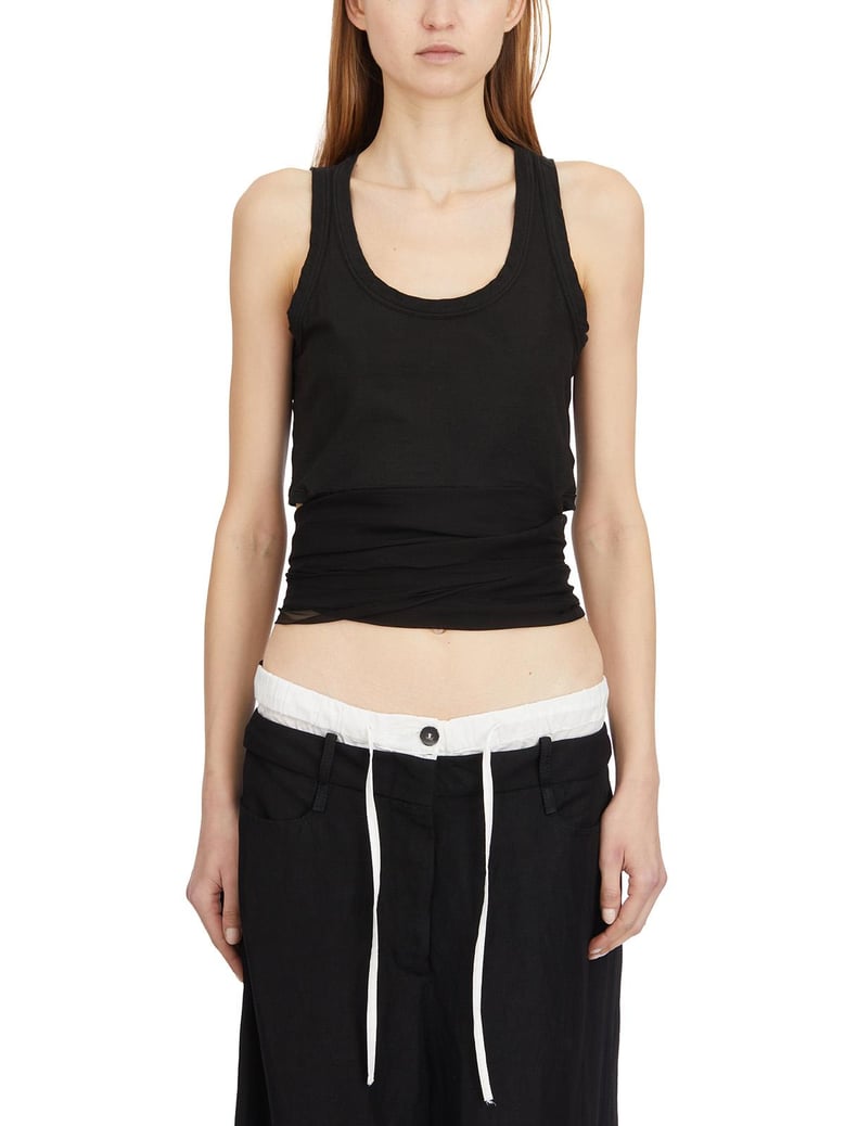 cotton and silk tank top by Selfnex