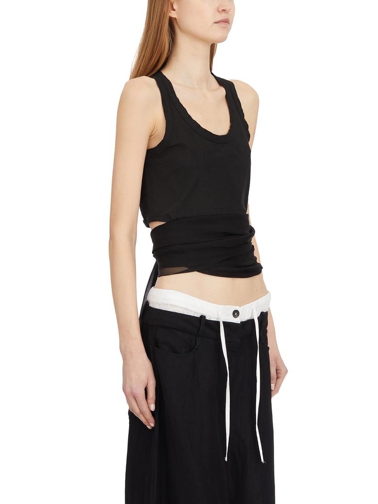 cotton and silk tank top by Selfnex