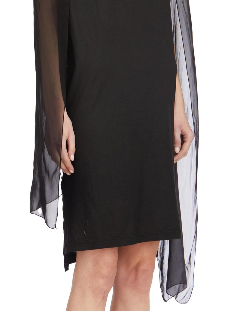 cotton dress with silk scarf by Selfnex