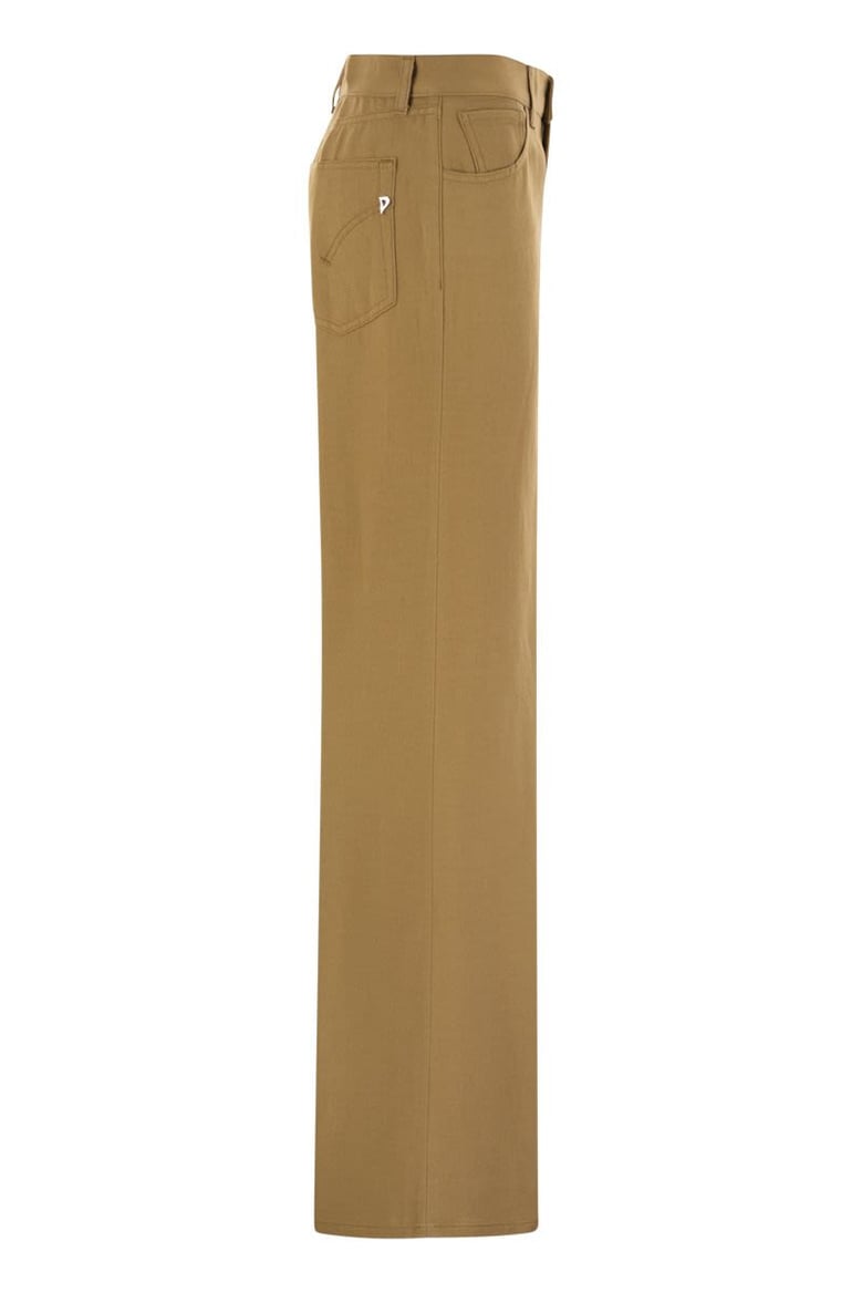 amber - five-pocket wide-leg trousers by Selfnex