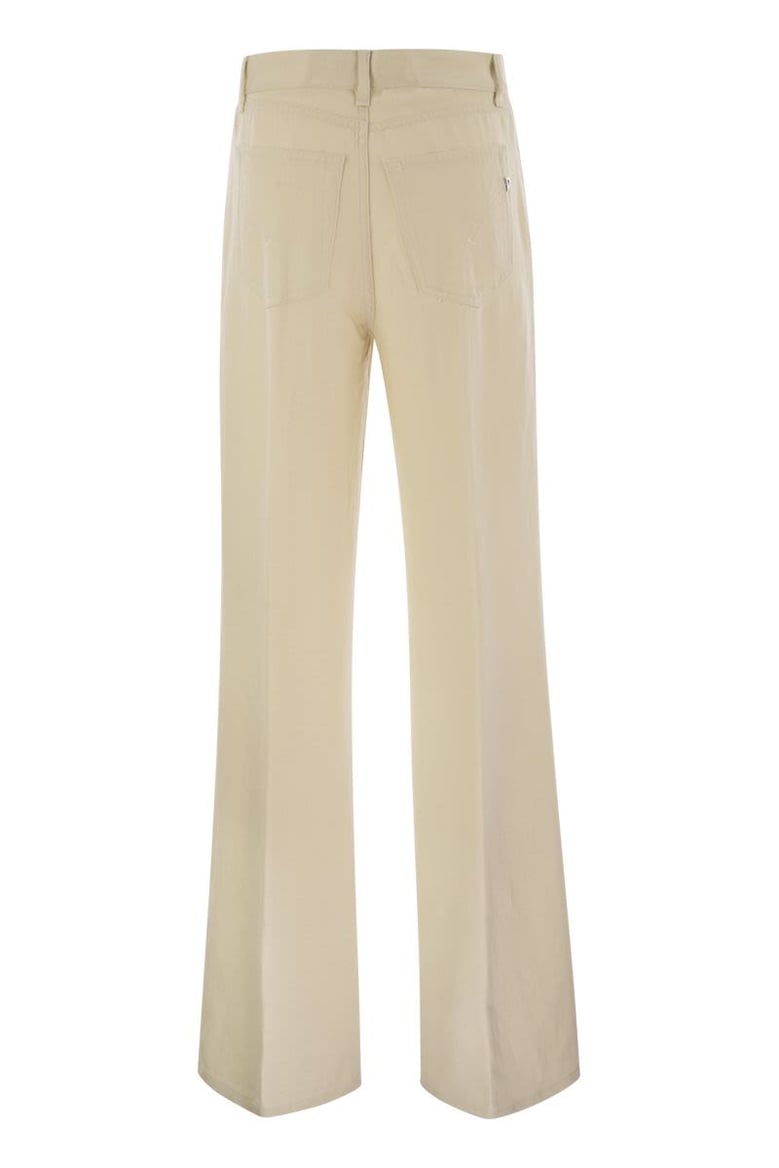 amber - five-pocket wide-leg trousers by Selfnex