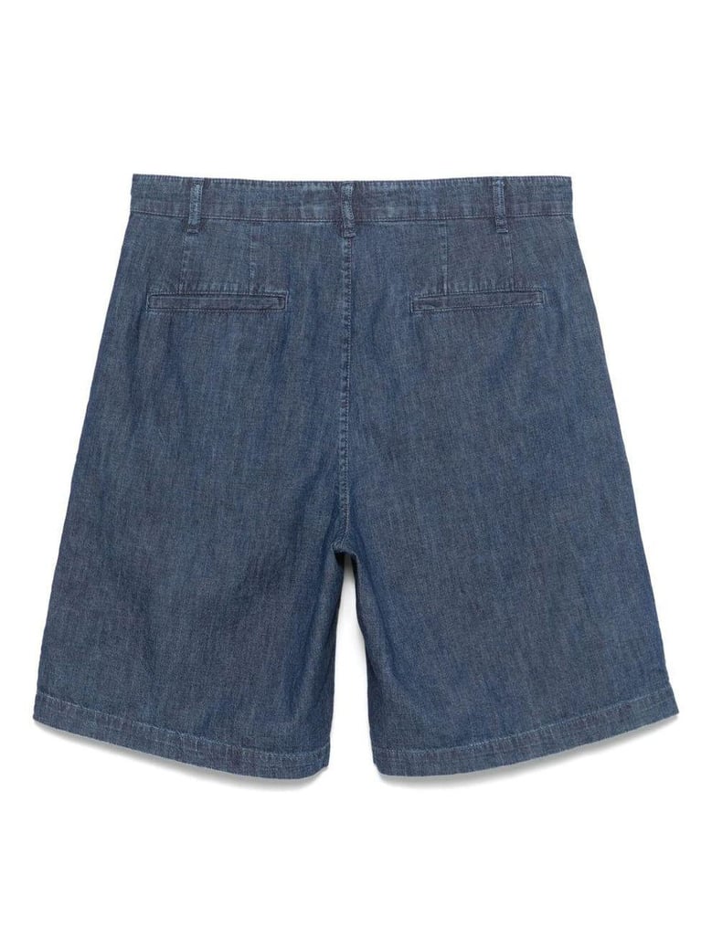 stirato blue bermuda shorts by Selfnex