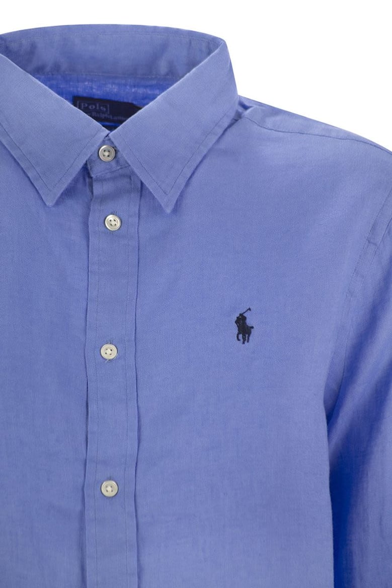 blue logo shirt by Selfnex