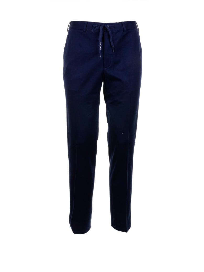 navy blue trousers by Selfnex