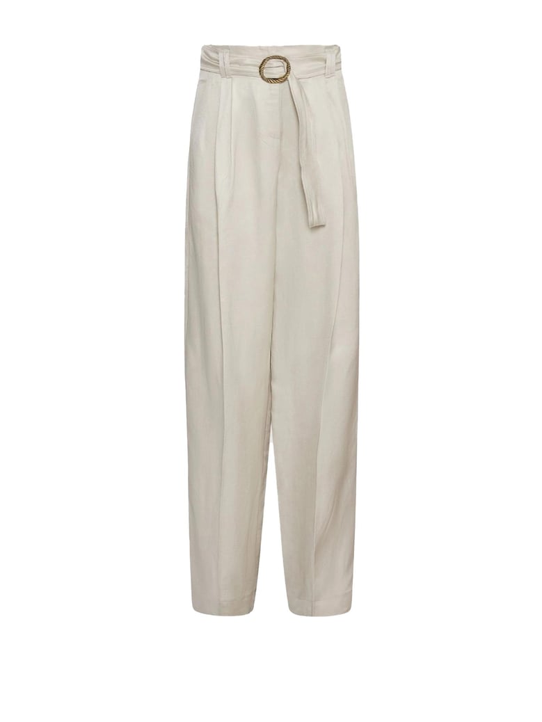 sand trousers with belt by Selfnex