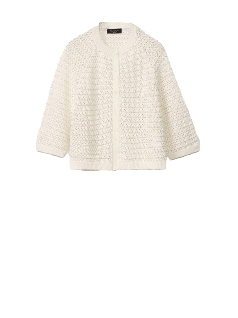 white perforated jacket by Selfnex