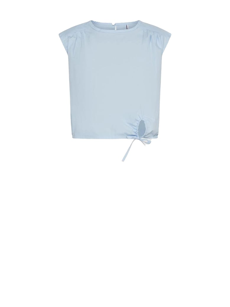light blue poplin top by Selfnex