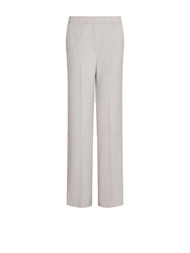 high-waisted sand trousers by Selfnex