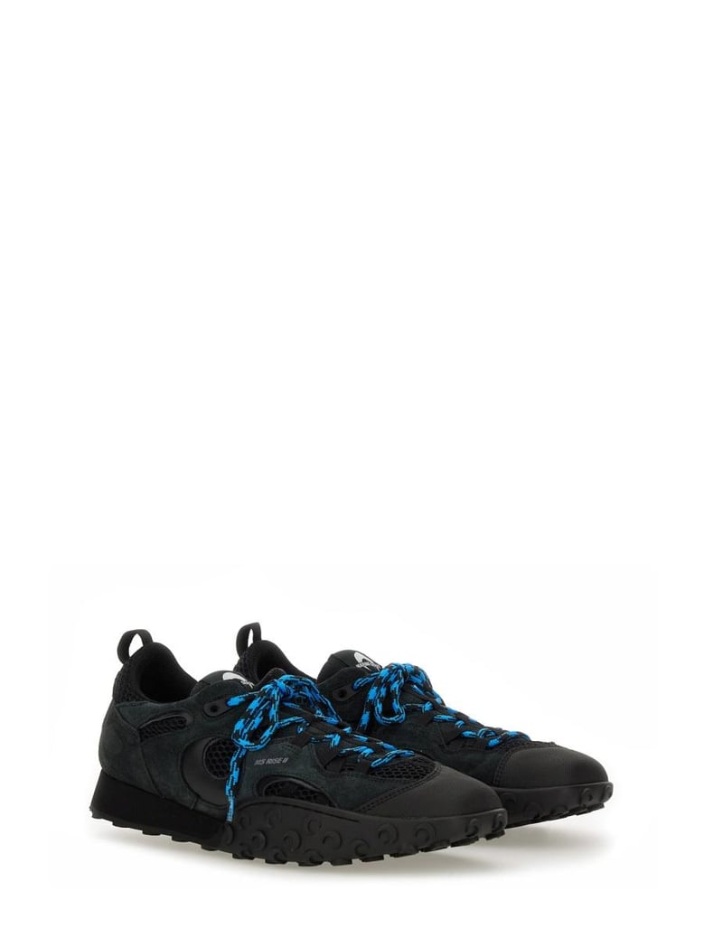 black leather sneakers by Selfnex