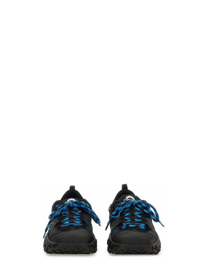 black leather sneakers by Selfnex