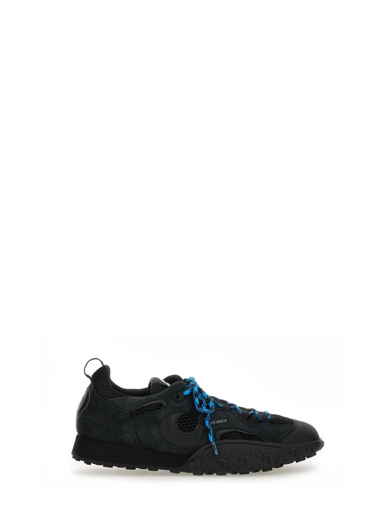 black leather sneakers by Selfnex