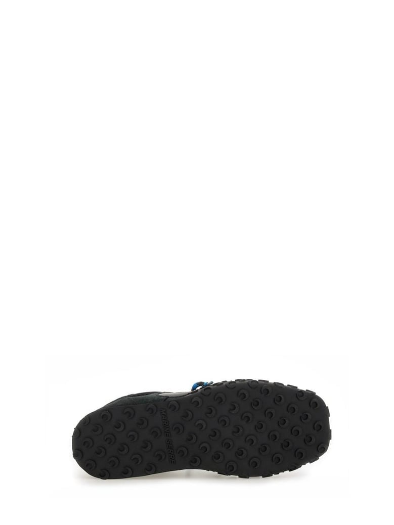 black leather sneakers by Selfnex