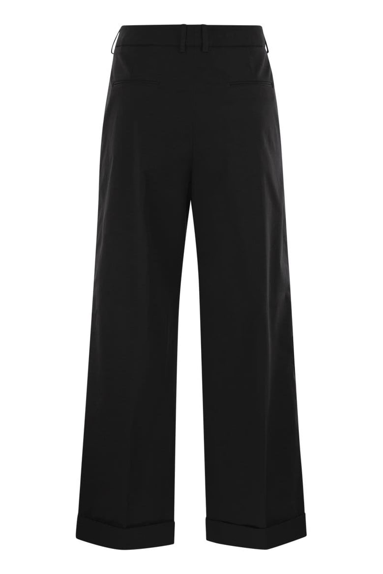 anna - stretch cotton gabardine pants by Selfnex