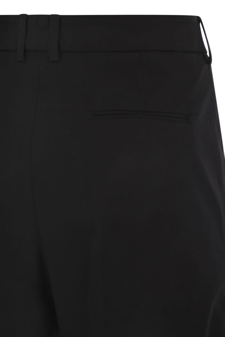 anna - stretch cotton gabardine pants by Selfnex