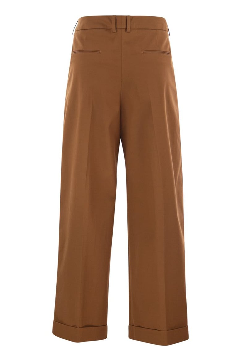 anna - stretch cotton gabardine pants by Selfnex