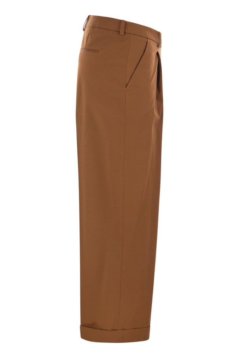 anna - stretch cotton gabardine pants by Selfnex