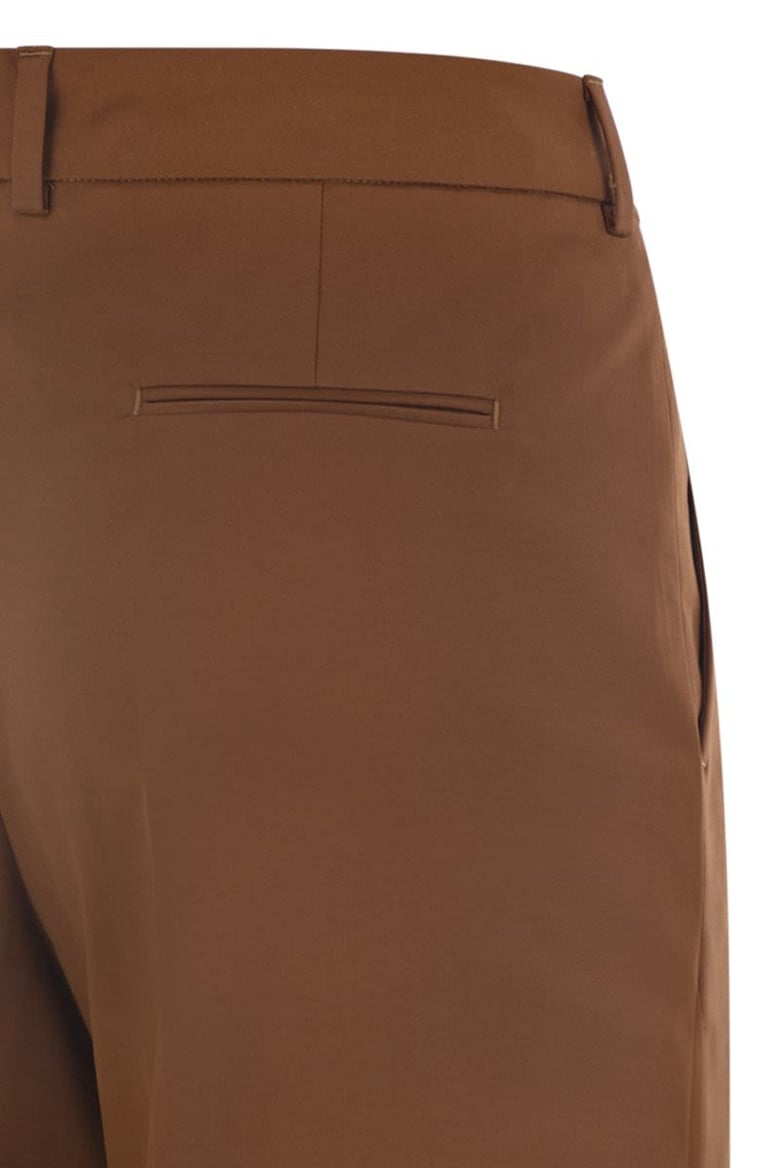 anna - stretch cotton gabardine pants by Selfnex