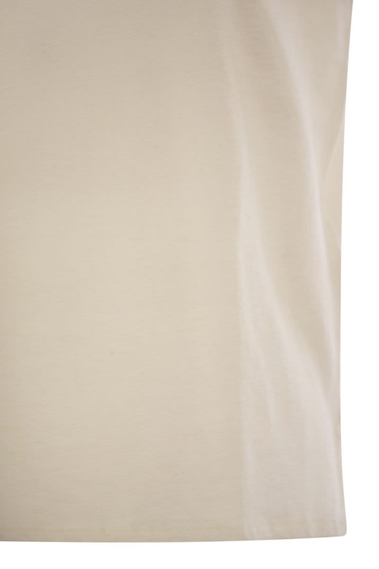 linen crew-neck t-shirt by Selfnex