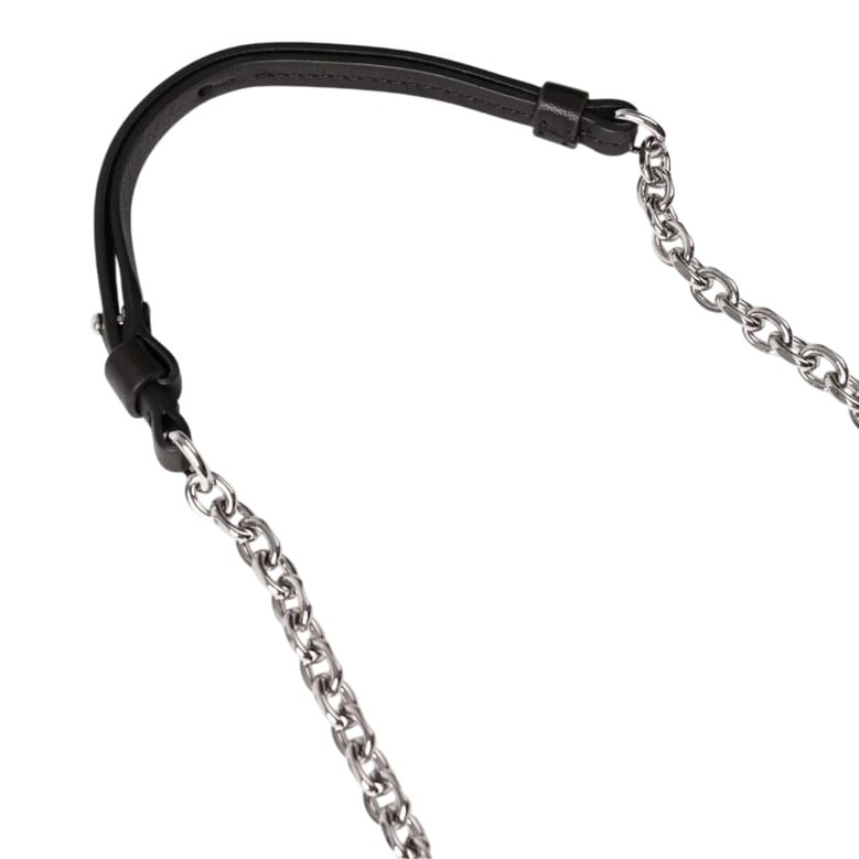 black nappa leather micro glam slam hobo shoulder bag by Selfnex