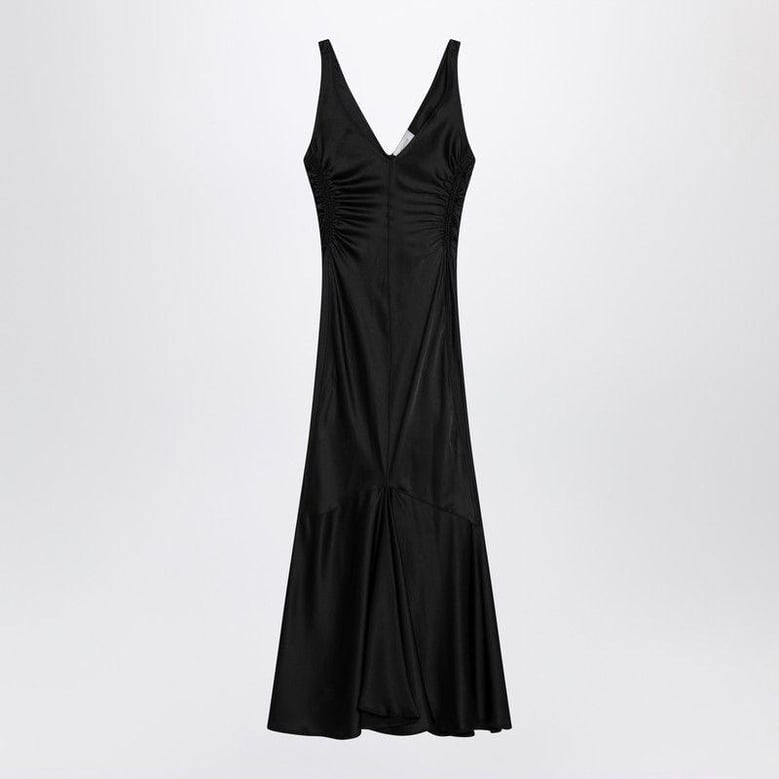 long black dress in satin by Selfnex