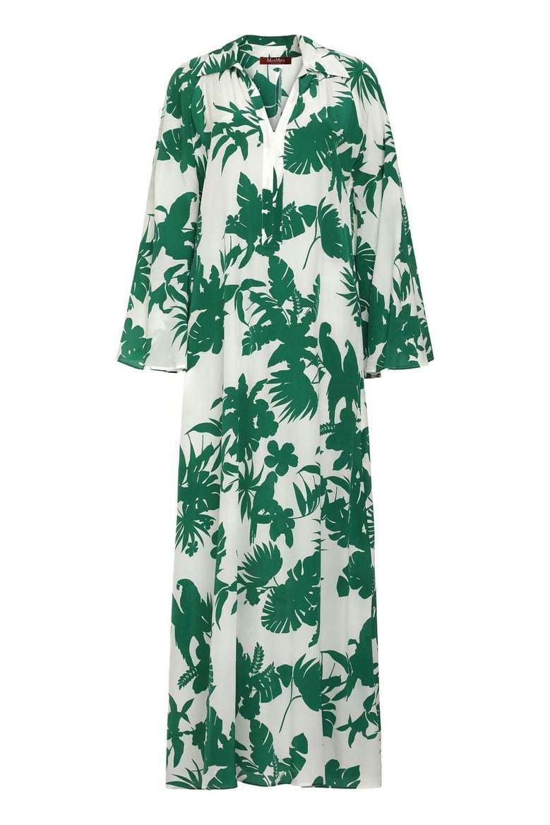 livrea printed silk dress by Selfnex